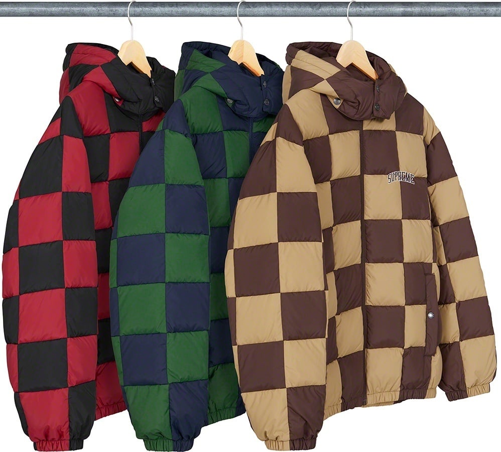 Checkerboard Puffy Jacket
